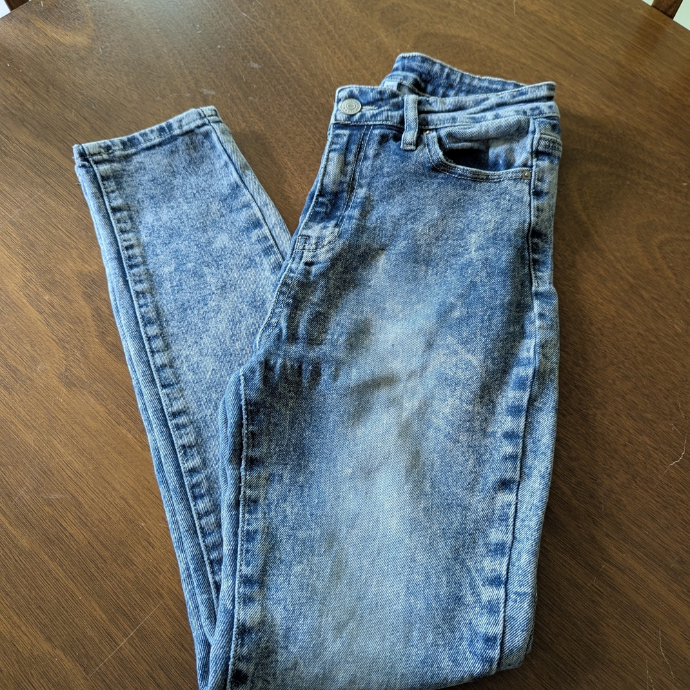 YMI Dream Blue Acid Wash Skinny Jeans Size 9/29